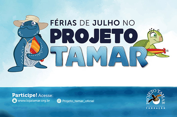 Férias de Julho é no Projeto Tamar !